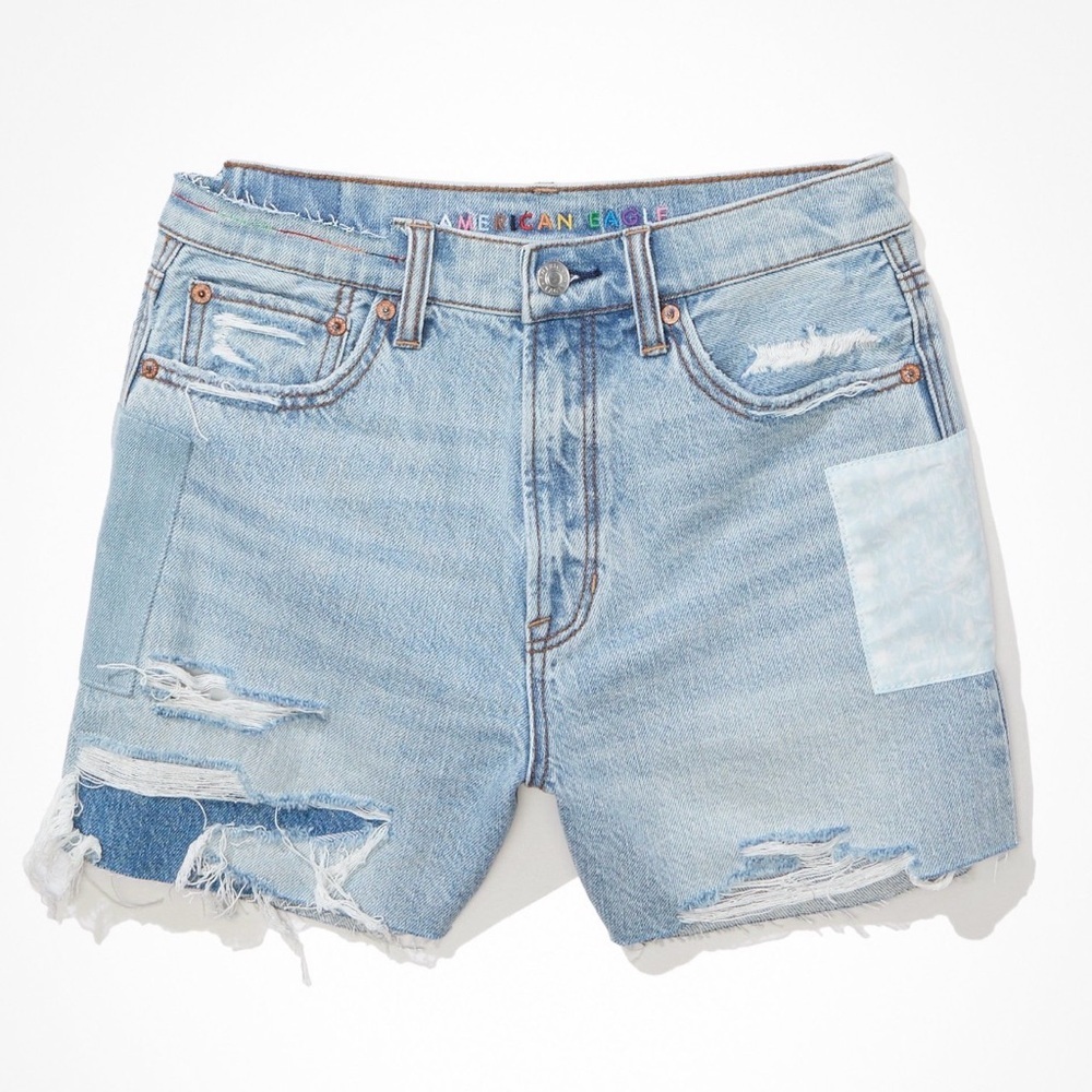 American Eagle AE Highest Rise ‘90s Boyfriend Denim Jean Shorts, Size 4